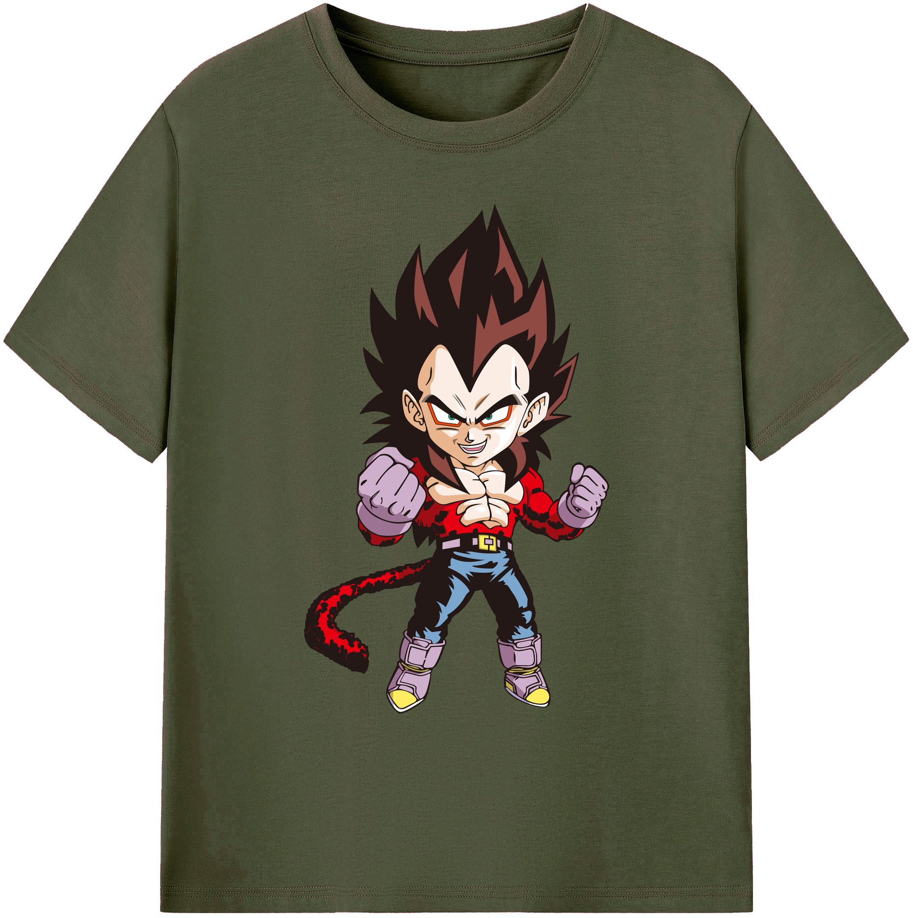 （画像用） ドラゴンボール ベジータ四世（Bejīta Yonsei）DRAGON BALL Vegeta IV 綿100％ メンズ半袖Tシャツ｜肌触りやわらか＆通気性